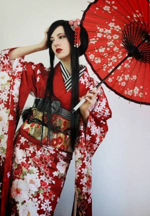 Раскраска япония кимоно #25 #574029