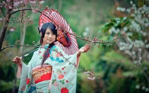 Раскраска японка в кимоно #19 #574098