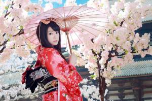 Раскраска японка в кимоно #21 #574100