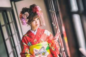 Раскраска японка в кимоно #23 #574102