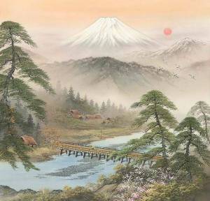 Раскраска японский пейзаж #5 #574224