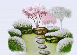 Раскраска японский сад 4 класс #5 #574286