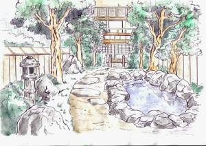 Раскраска японский сад 4 класс #32 #574313
