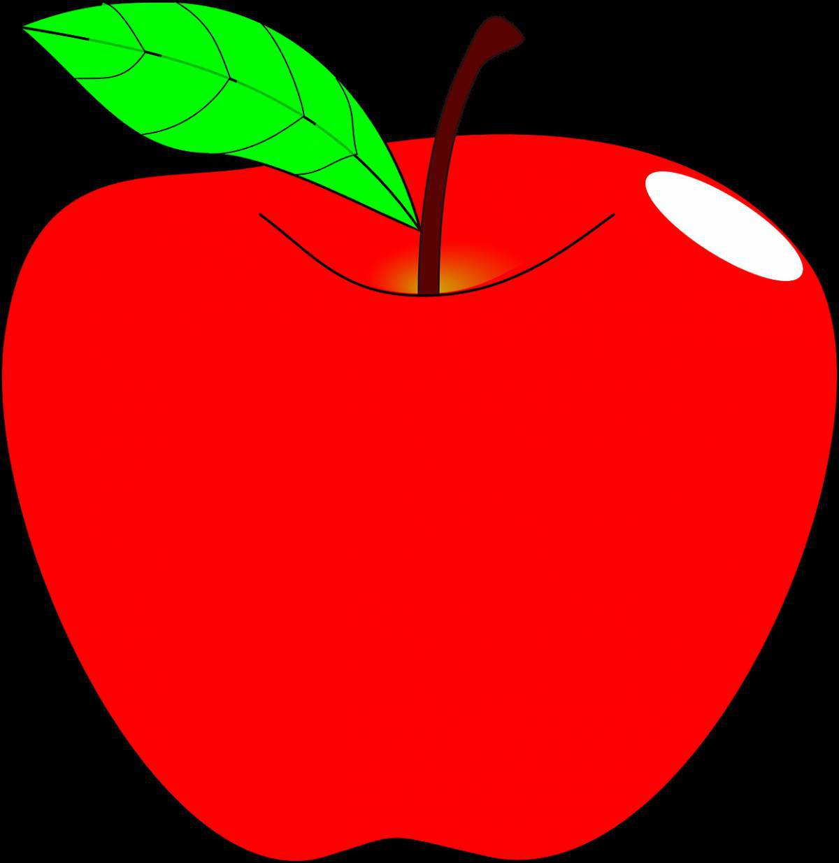 Яблоко рисунок #4
