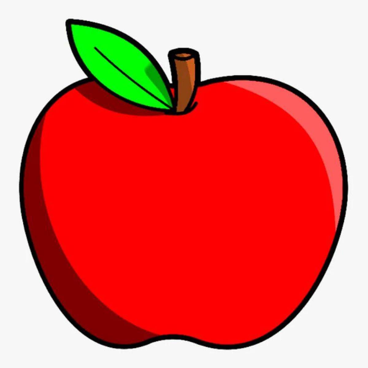 Яблоко рисунок #5