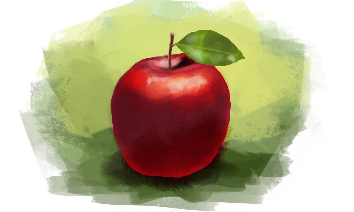 Яблоко рисунок #12