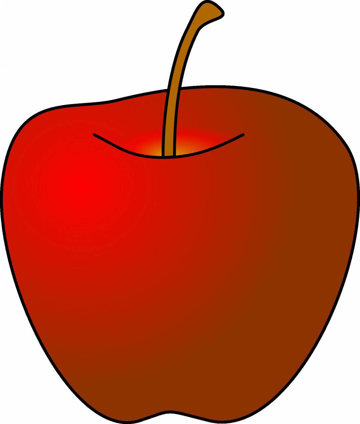 Яблоко рисунок #17