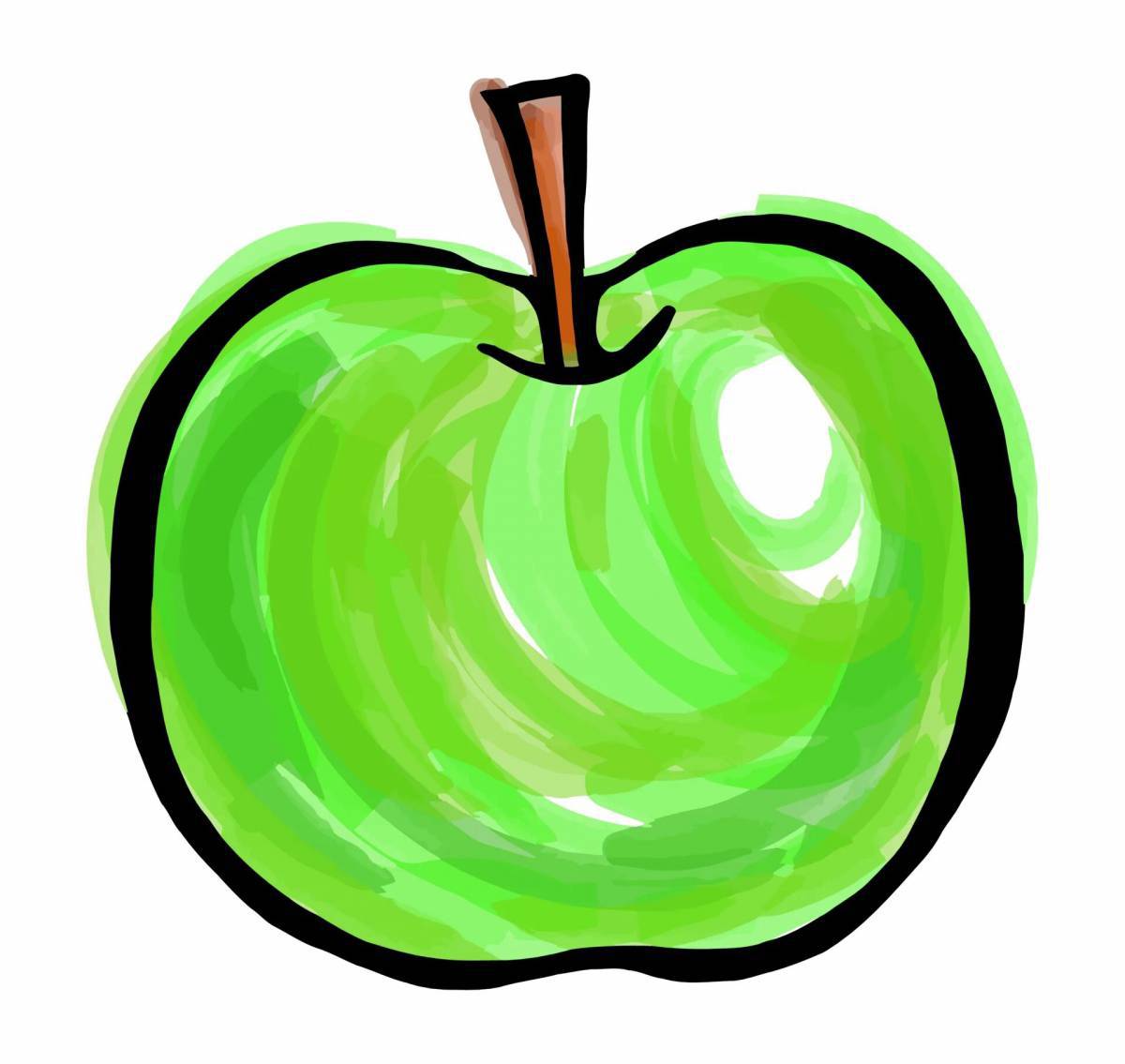 Яблоко рисунок #24