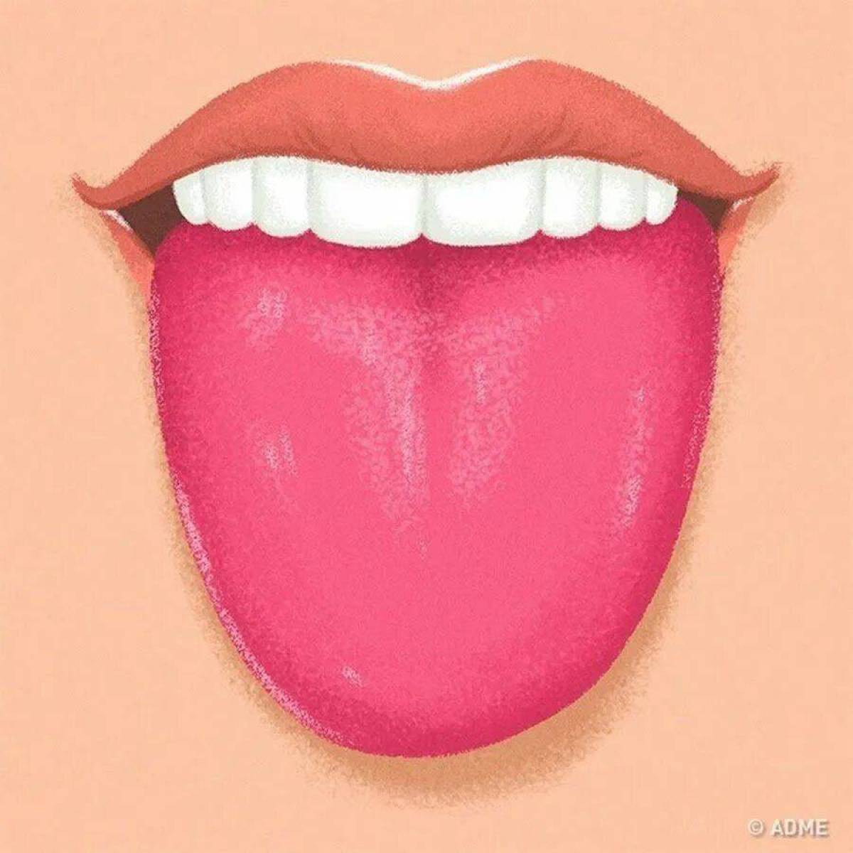 Свесив набок длинный розовый язык