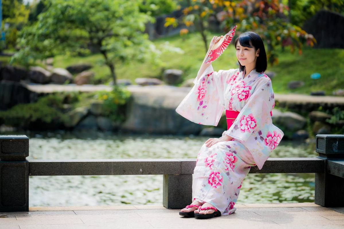 Японка в кимоно #12