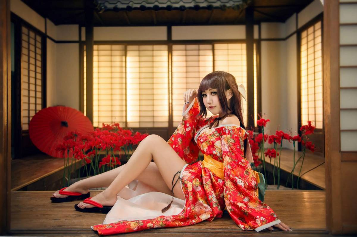 Японка в кимоно #16