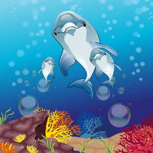 Раскраска дельфин для детей #1 #56066