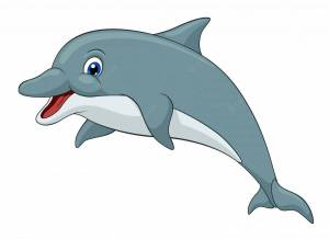 Раскраска дельфин для детей #4 #56069