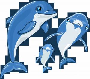 Раскраска дельфин для детей #9 #56074