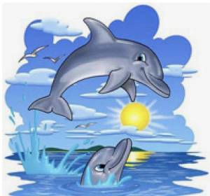 Раскраска дельфин для детей #16 #56081