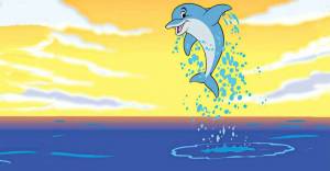 Раскраска дельфин для детей #27 #56092