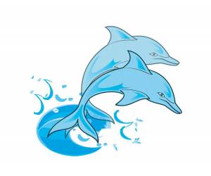 Раскраска дельфинчик #26 #56125