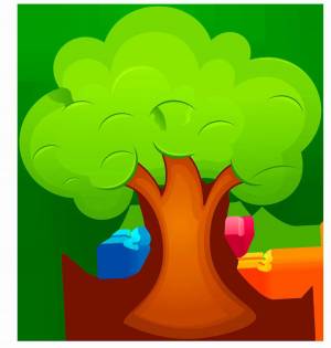 Раскраска дерево для детей #1 #56315