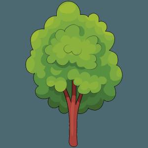 Раскраска дерево для детей #3 #56317