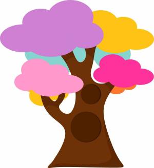 Раскраска дерево для детей #6 #56320