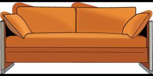 Раскраска диван для детей #9 #57295