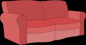 Раскраска диван для детей #11 #57297