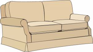 Раскраска диван для детей #22 #57308