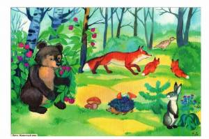 Раскраска дикие животные для детей 3 4 лет #32 #57414