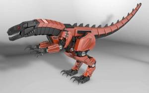 Раскраска динозавр робот #11 #57917