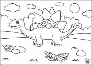 Раскраска динозавров для детей 7 8 лет #7 #58003