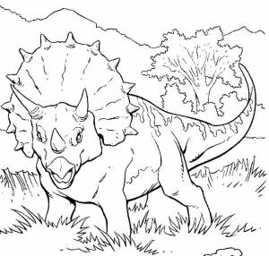 Раскраска динозавров для детей 7 8 лет #11 #58007