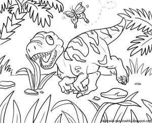 Раскраска динозавров для детей 7 8 лет #23 #58019