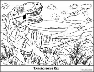 Раскраска динозавров для детей 7 8 лет #38 #58034