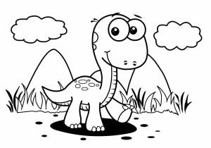 Раскраска динозавры для детей 4 5 лет #2 #58036