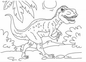 Раскраска динозавры для детей 4 5 лет #4 #58038