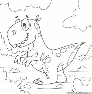Раскраска динозавры для детей 4 5 лет #34 #58068