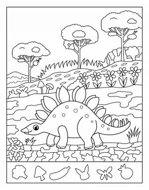 Раскраска динозавры для детей 5 6 лет #28 #58100