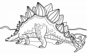 Раскраска динозавры для детей 6 7 лет #3 #58112