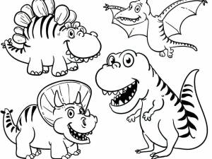 Раскраска динозавры для детей для печати #22 #58170