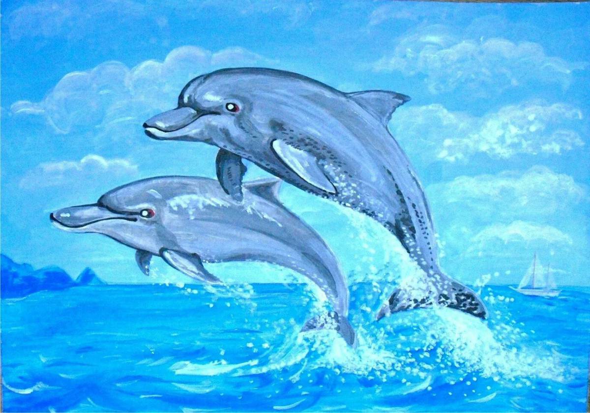 Дельфин для детей #13