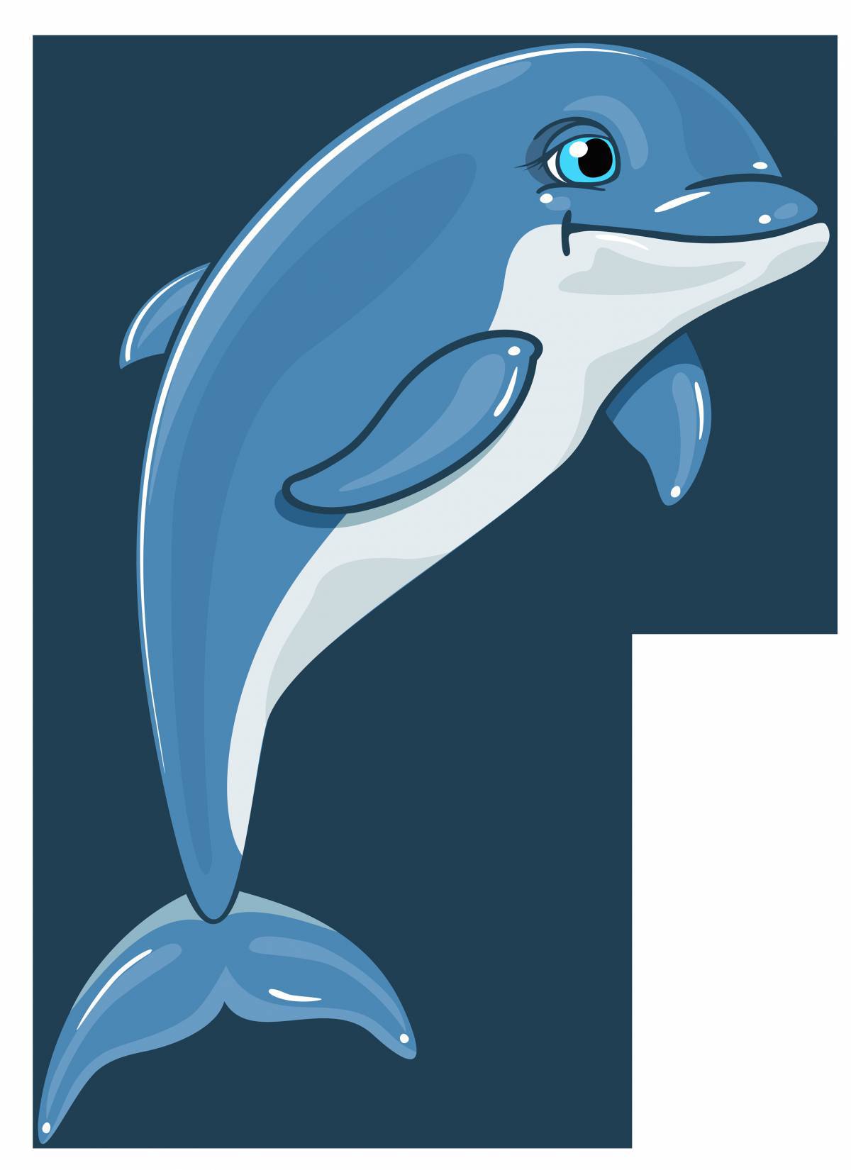 Дельфин для детей #22