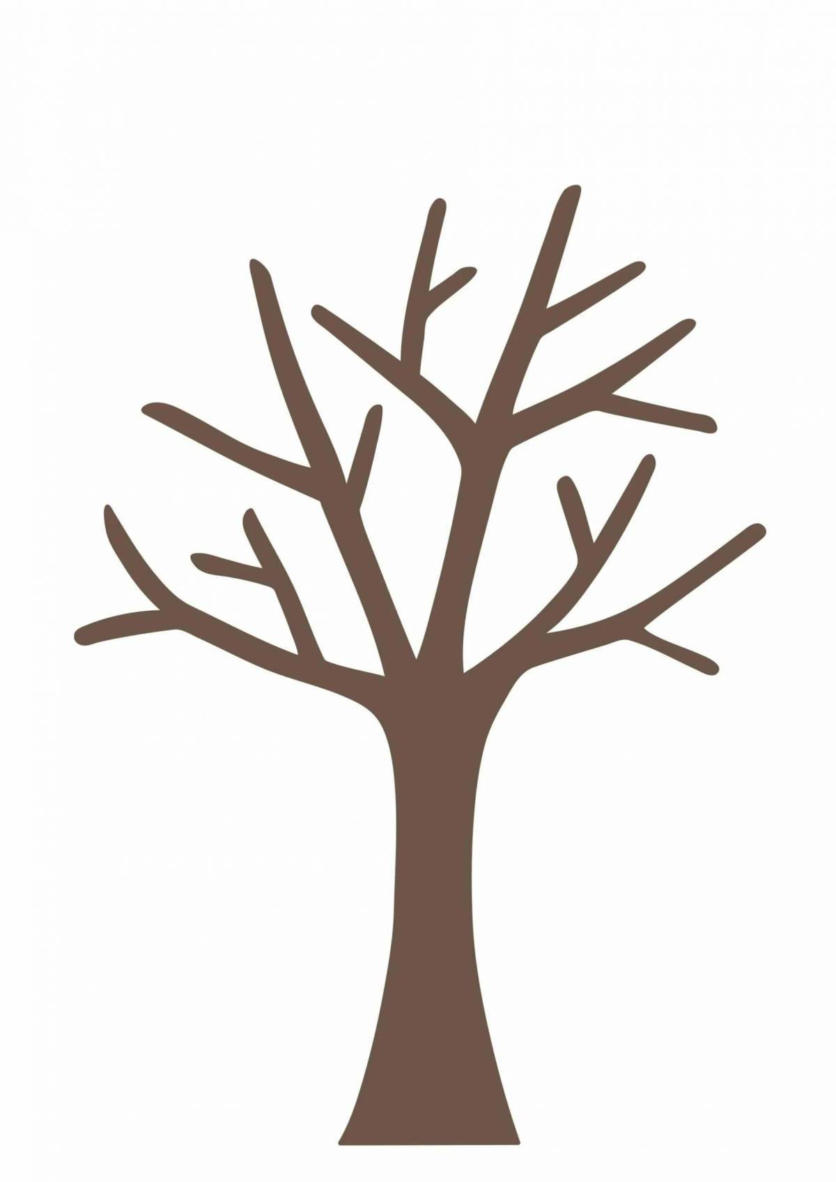 Дерево без листьев для детей #6