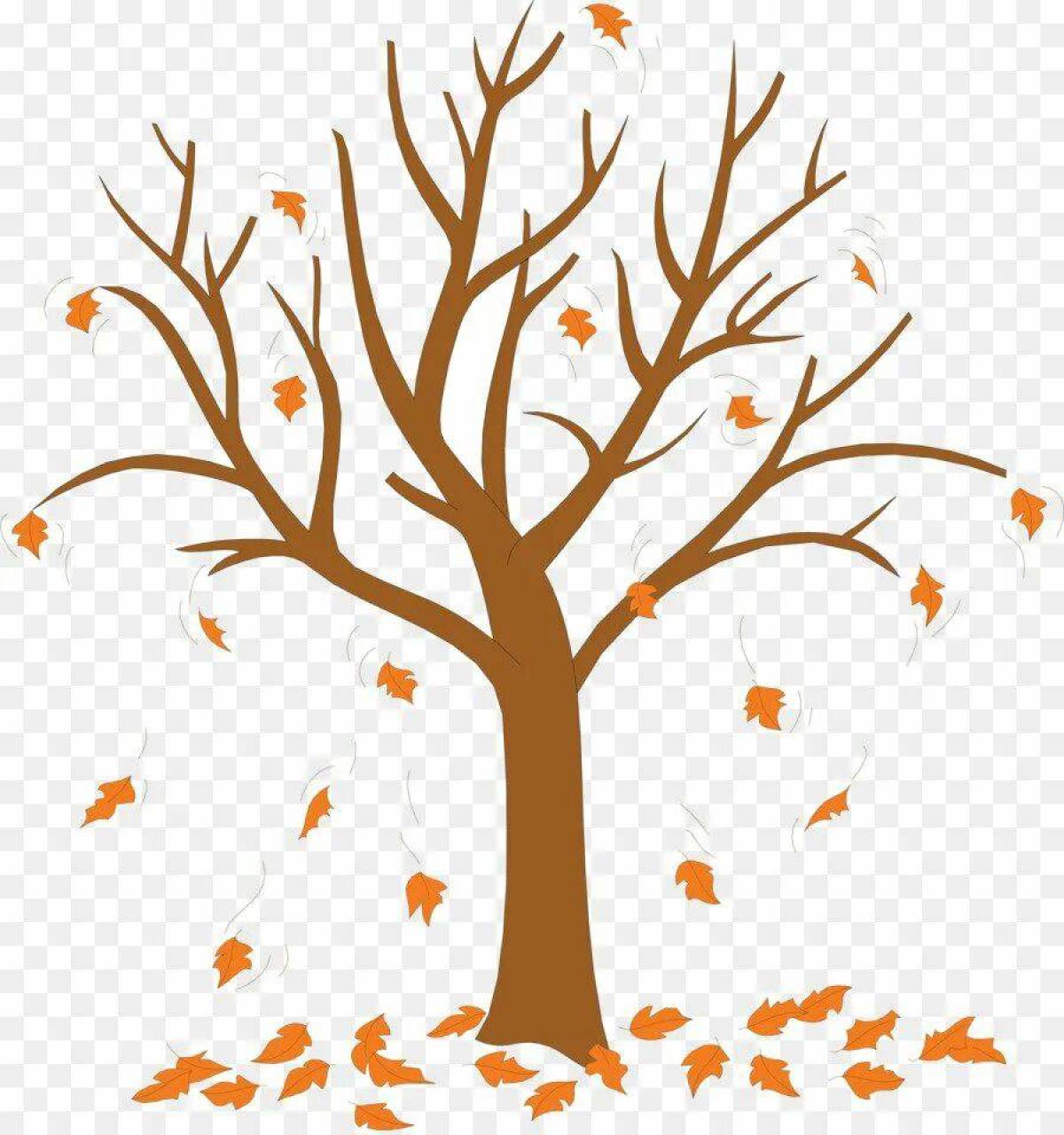 Дерево без листьев для детей #31
