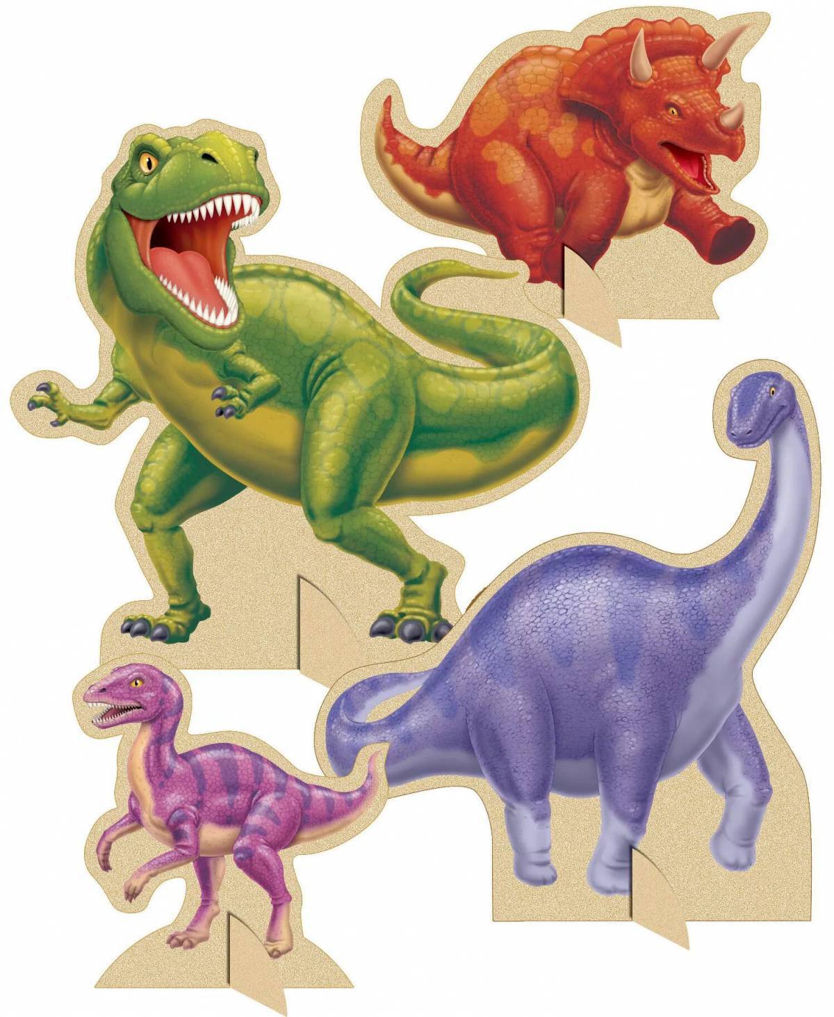Динозавры для детей для печати #15
