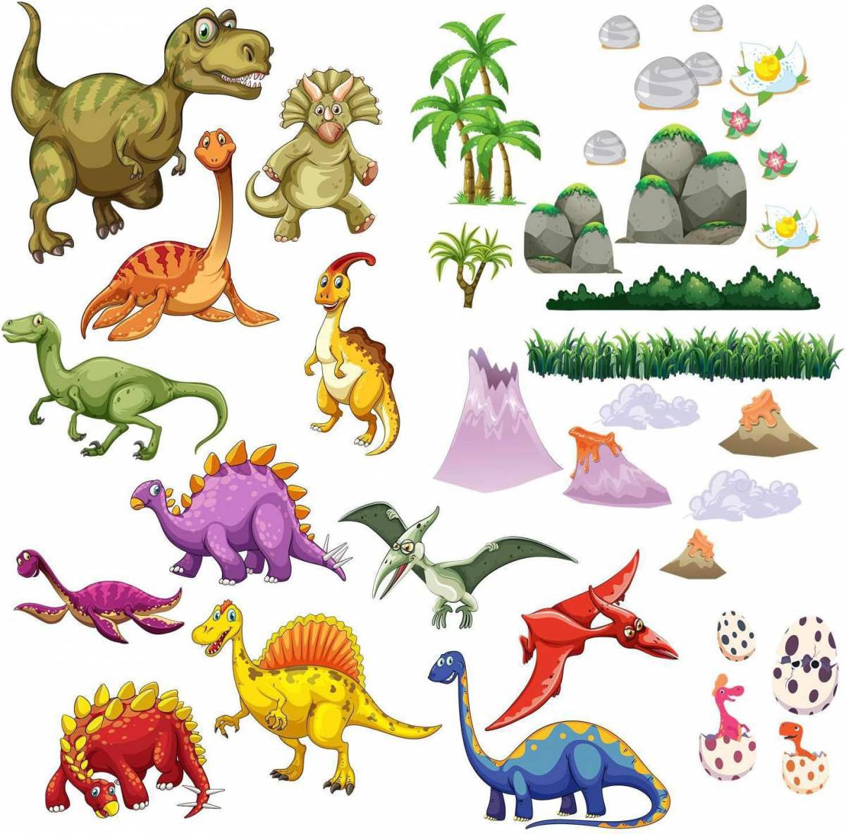 Динозавры для детей для печати #20