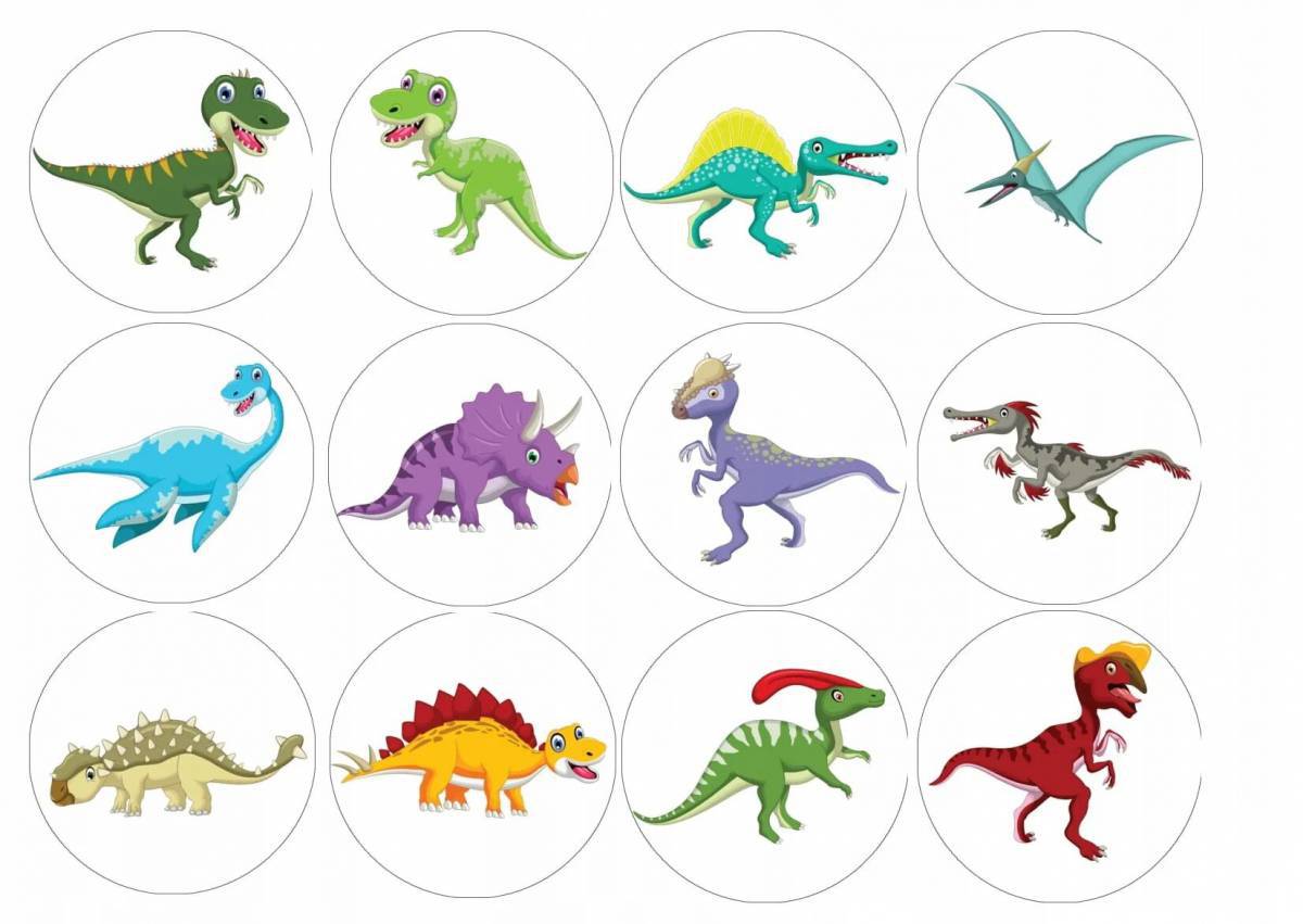 Динозавры для детей для печати #25