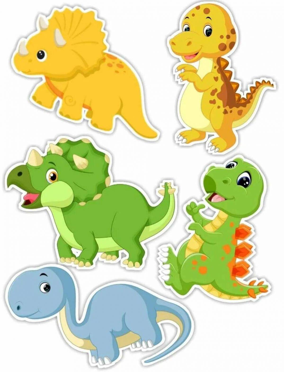 Динозавры для детей для печати #30