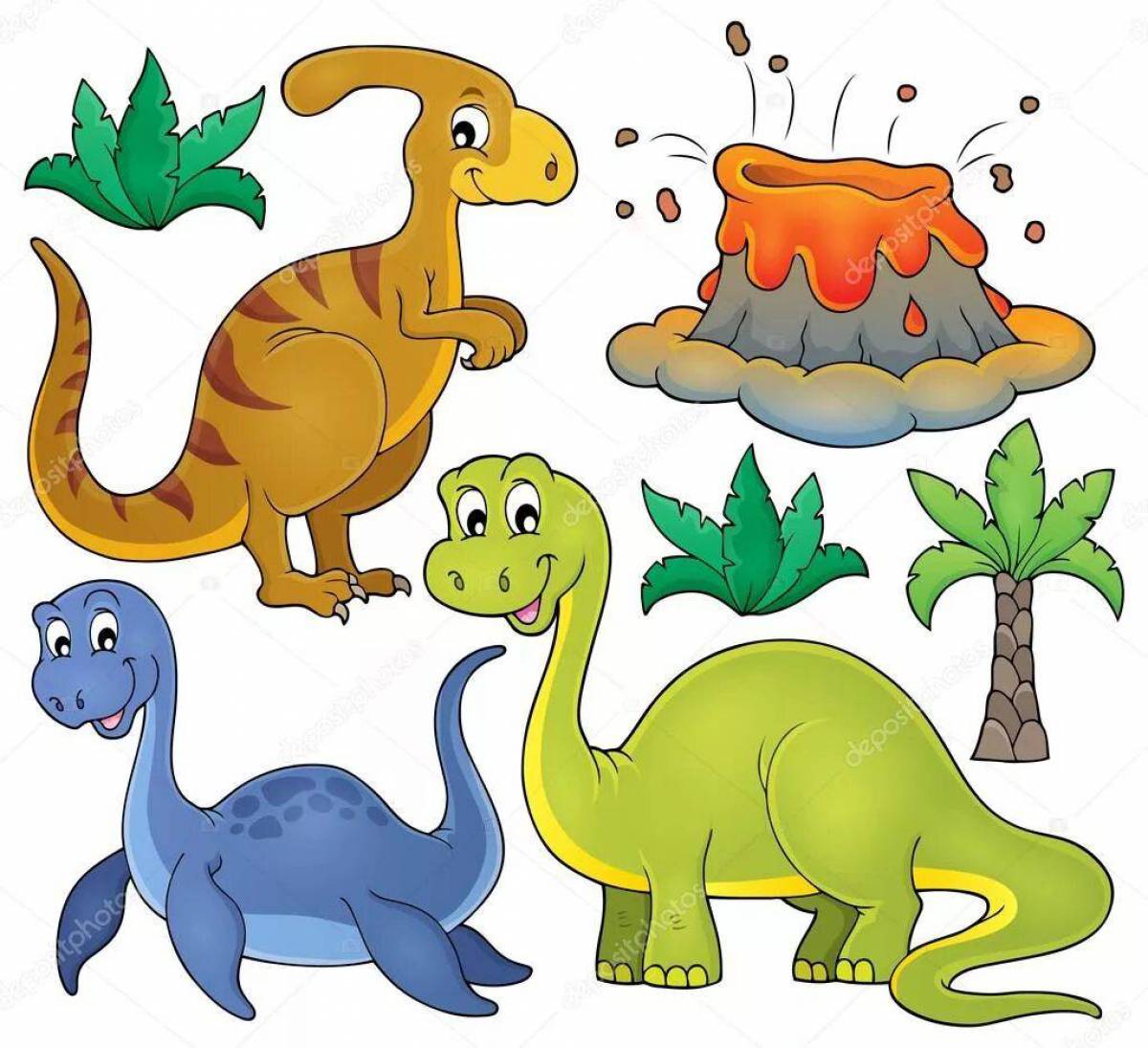Динозавры для детей для печати #31