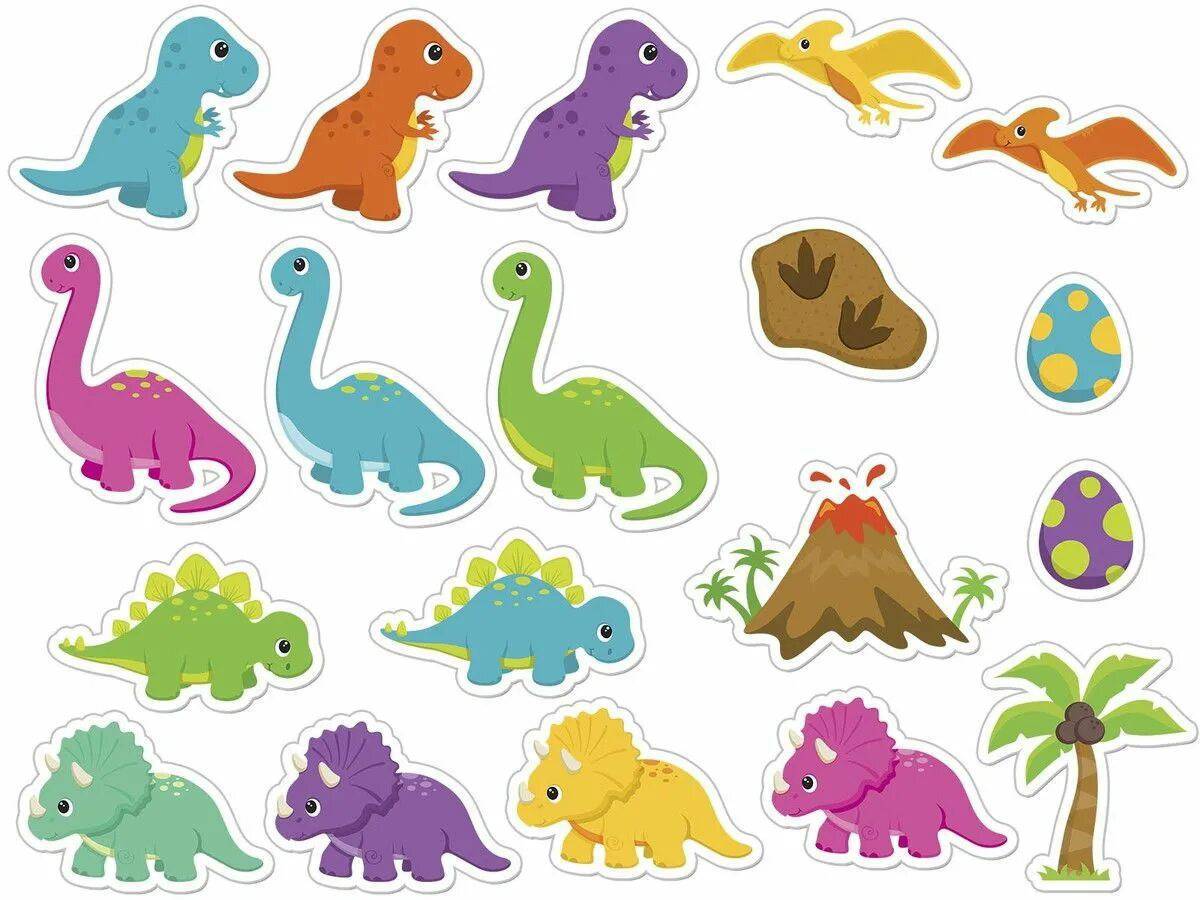 Динозавры для детей для печати #35