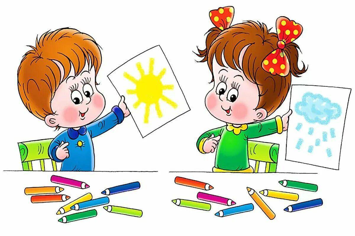 цветные картинки для дошкольников